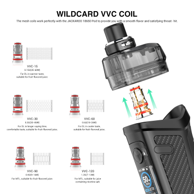Vandy Vape JACKAROO 18650 POD Kit (Starry Blue)